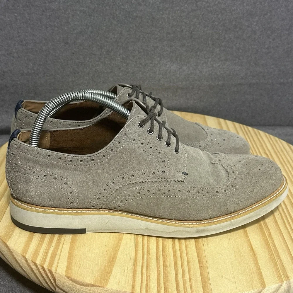Blake Mckay Carson Wingtip Suede Oxfords Men's Size 9.5 Lace Up Shoes Casual‎